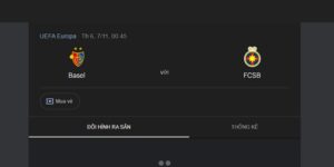 Tình hình thi đấu của Basel vs FCSB qua các trận trước